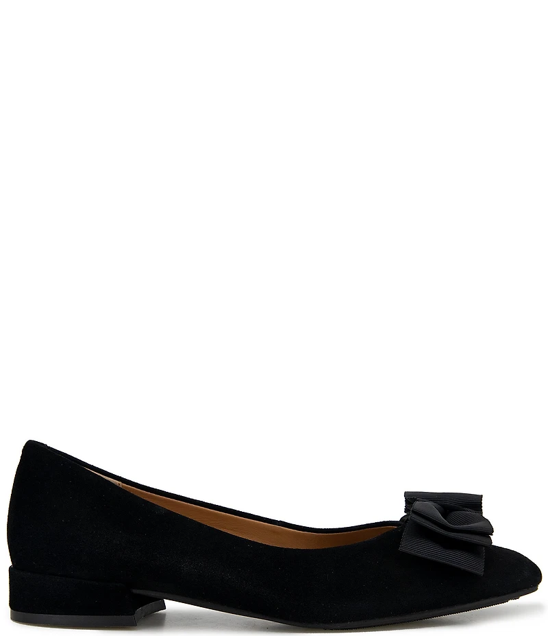 Gentle Souls Atlas Suede Bow Dress Flats