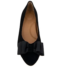 Gentle Souls Atlas Suede Bow Dress Flats