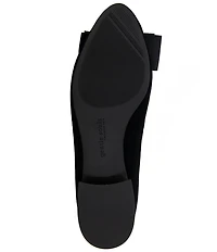 Gentle Souls Atlas Suede Bow Dress Flats