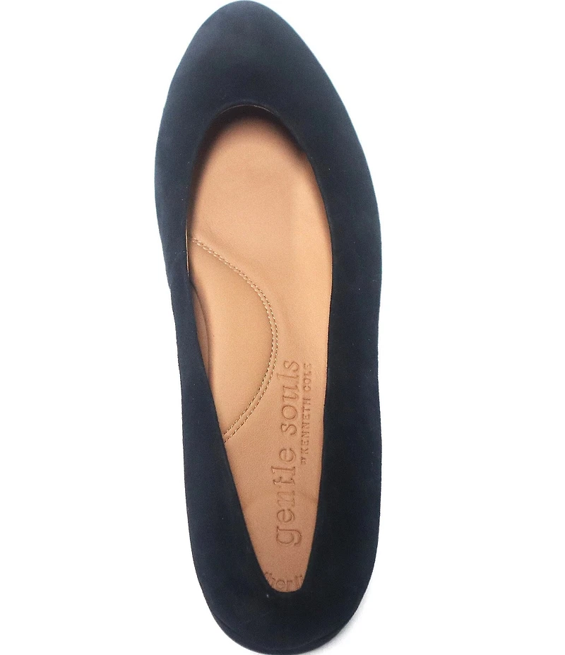 Gentle Souls Atlas V Suede Ballet Pumps