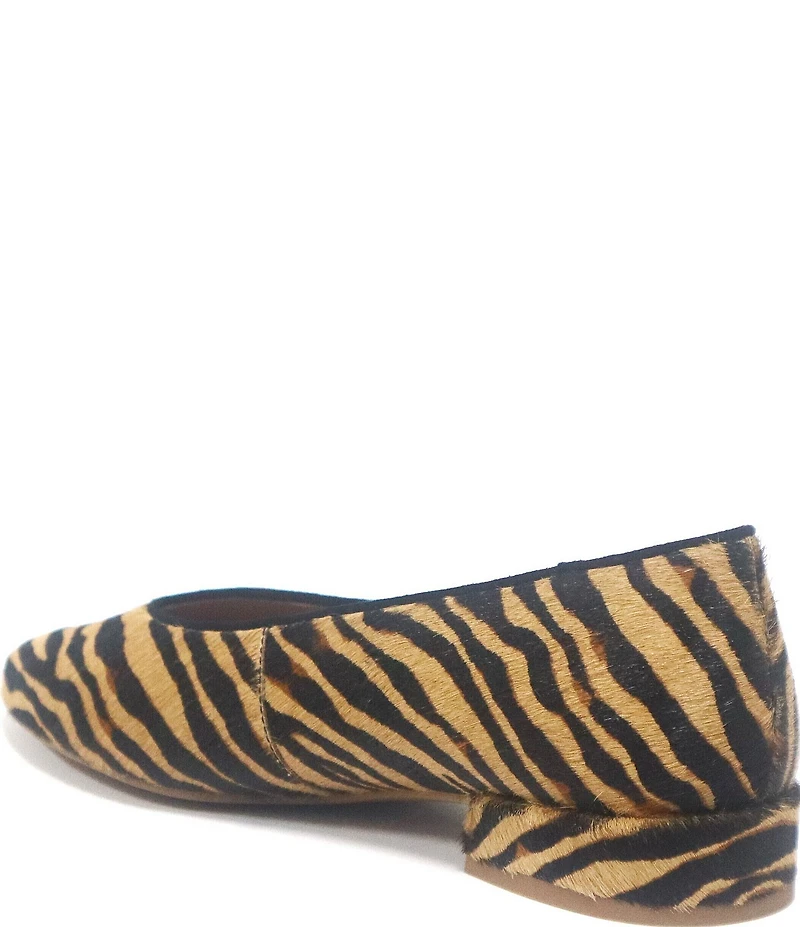 Gentle Souls Atlas V Tiger Print Calf Hair Block Heel Pumps