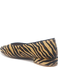 Gentle Souls Atlas V Tiger Print Calf Hair Block Heel Pumps