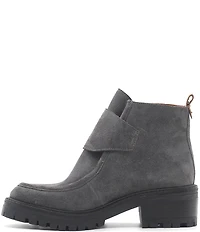 Gentle Souls Baden Suede Monk Strap Hardware Booties