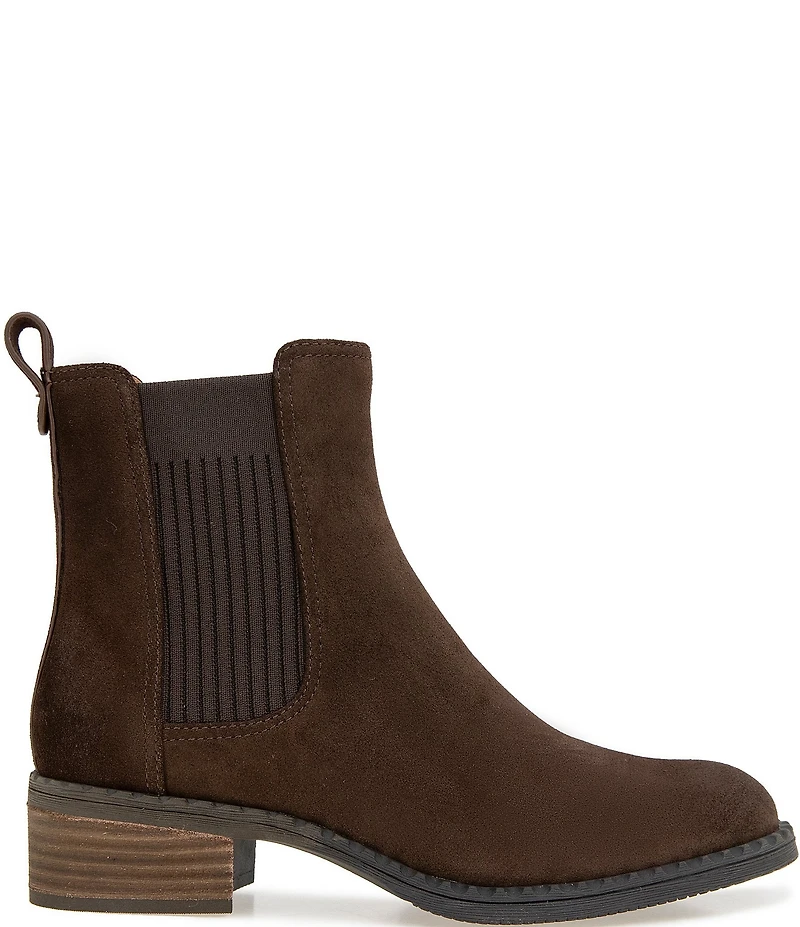 Gentle Souls Best Elastic Suede Chelsea Booties