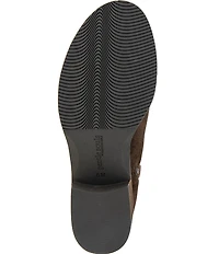 Gentle Souls Bolton Suede Buckled Strap Chelsea Booties