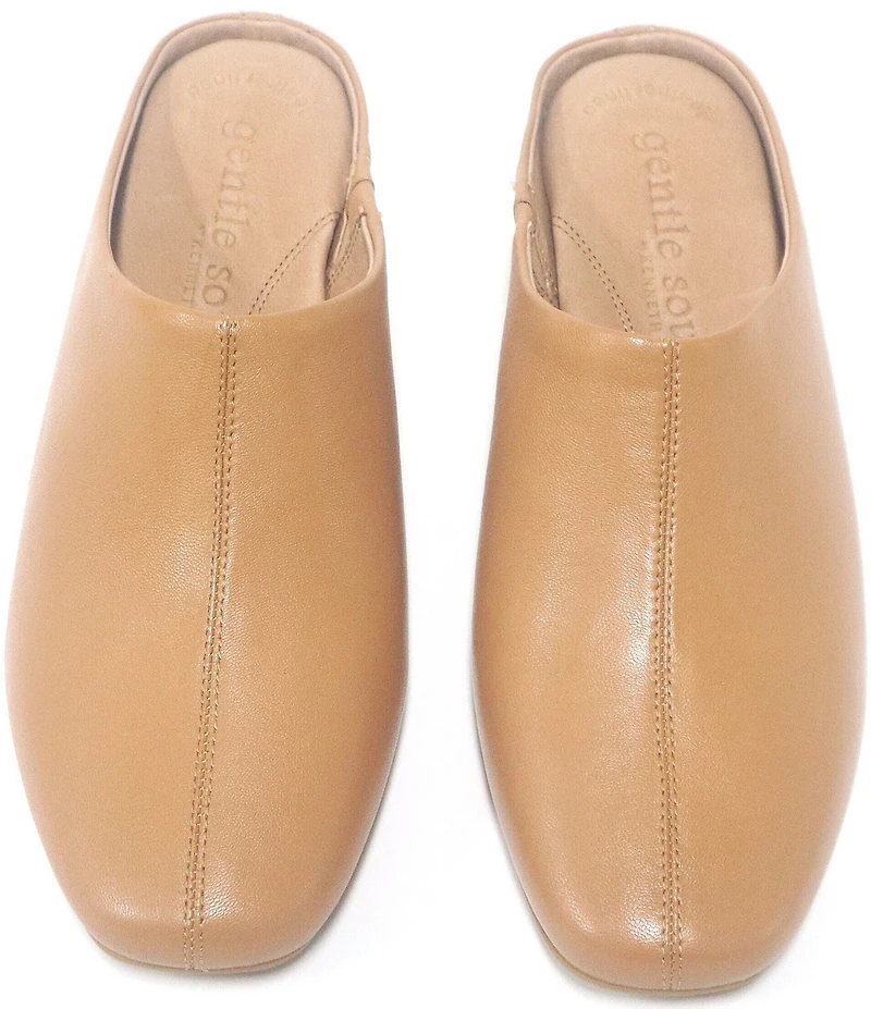 Gentle Souls Carmena Leather Wedge Mules