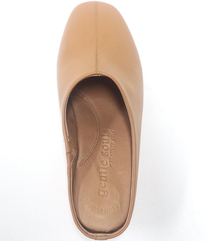 Gentle Souls Carmena Leather Wedge Mules