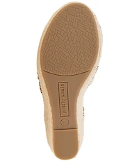 Gentle Souls Caspian Metallic Leather Espadrille Sandals