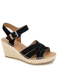 Gentle Souls Caspian Nubuck Suede Espadrille Sandals
