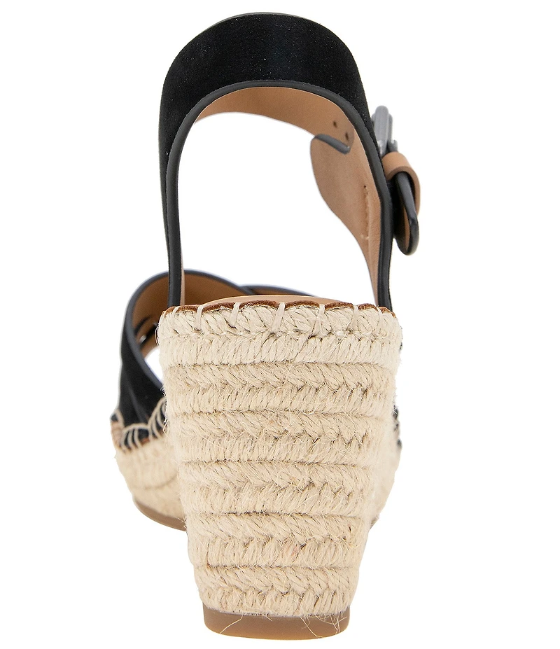 Gentle Souls Caspian Nubuck Suede Espadrille Sandals
