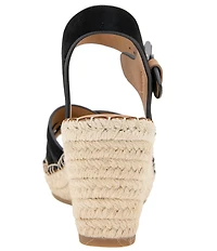 Gentle Souls Caspian Nubuck Suede Espadrille Sandals