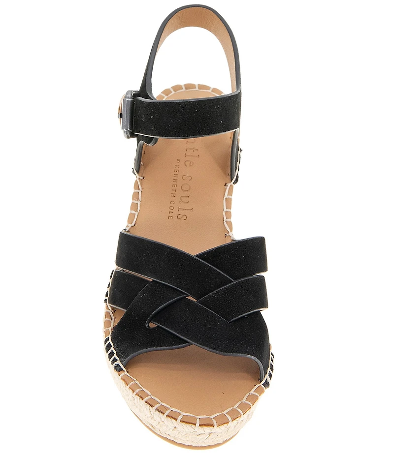 Gentle Souls Caspian Nubuck Suede Espadrille Sandals
