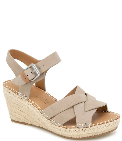 Gentle Souls Caspian Nubuck Suede Espadrille Sandals