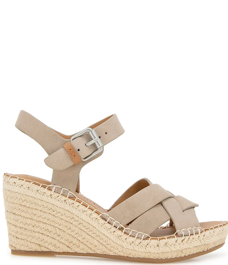 Gentle Souls Caspian Nubuck Suede Espadrille Sandals