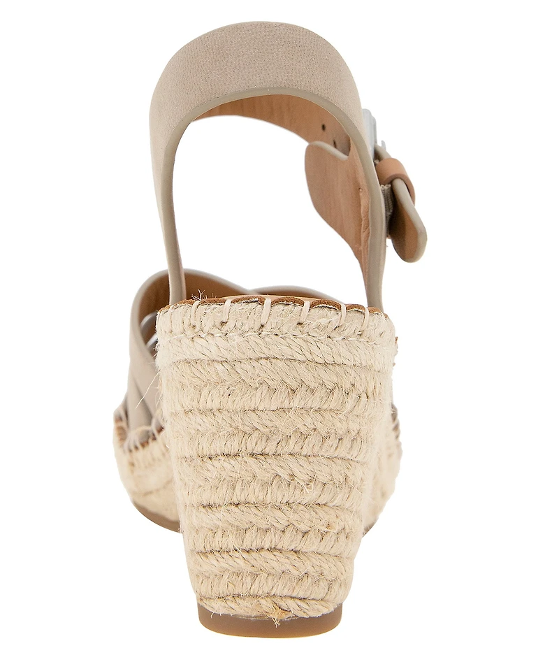 Gentle Souls Caspian Nubuck Suede Espadrille Sandals