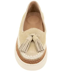 Gentle Souls Citrus Suede Tassel Slip On Loafers