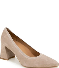 Gentle Souls Dionne Leather Block Heel Pumps