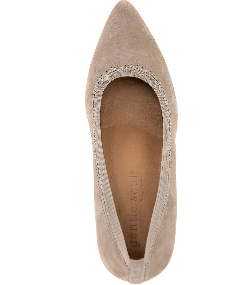 Gentle Souls Dionne Leather Block Heel Pumps