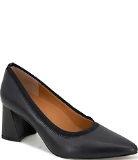 Gentle Souls Dionne Leather Block Heel Pumps