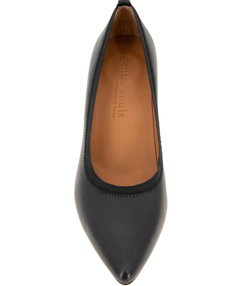 Gentle Souls Dionne Leather Block Heel Pumps