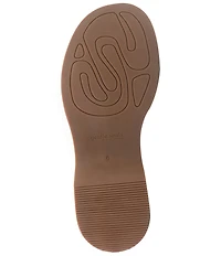 Gentle Souls Dorris Woven Leather Cork Platform Wedge Sandals
