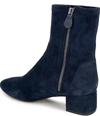 Gentle Souls Ella Stretch Suede Block Heel Booties