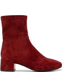Gentle Souls Ella Stretch Suede Block Heel Booties