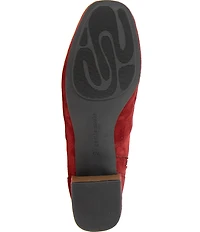 Gentle Souls Ella Stretch Suede Block Heel Booties
