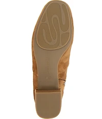 Gentle Souls Ella Stretch Suede Block Heel Booties