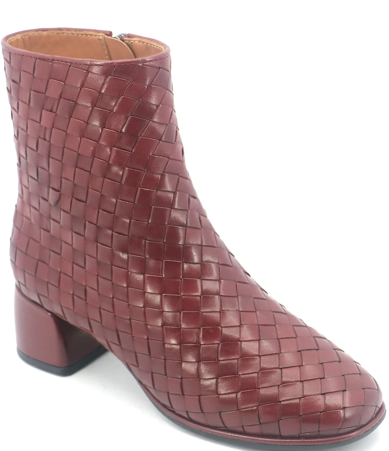 Gentle Souls Elodie Woven Leather Booties