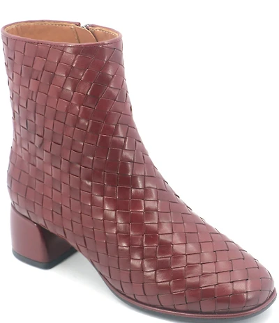 Gentle Souls Elodie Woven Leather Booties