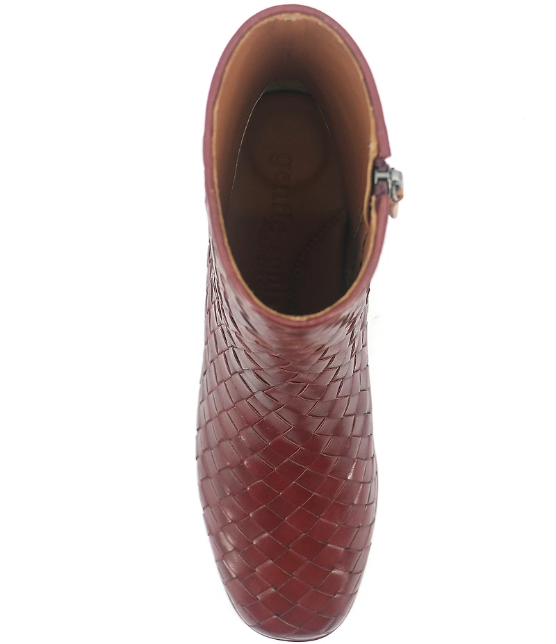 Gentle Souls Elodie Woven Leather Booties