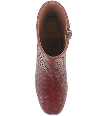Gentle Souls Elodie Woven Leather Booties