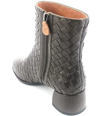 Gentle Souls Elodie Woven Leather Booties