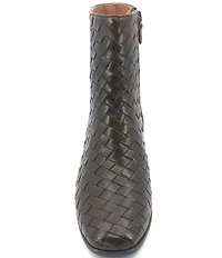 Gentle Souls Elodie Woven Leather Booties
