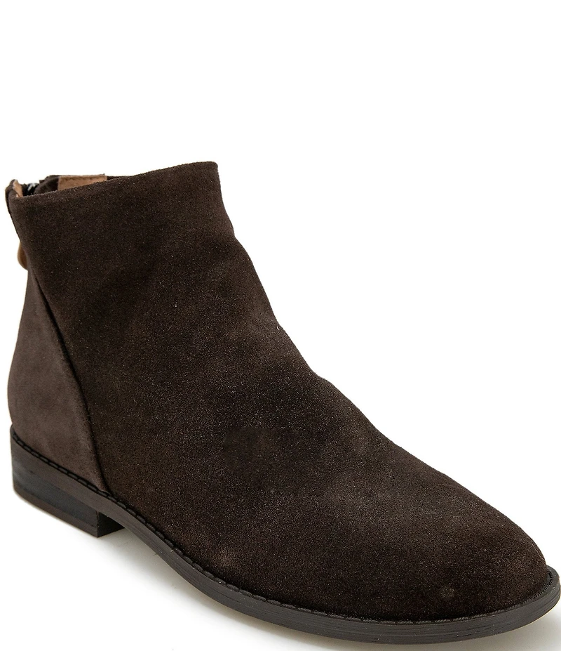 Gentle Souls Emma Suede Zip Booties