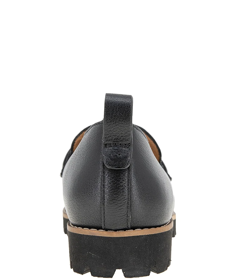 Gentle Souls Eugene Lug Bit Leather Loafers