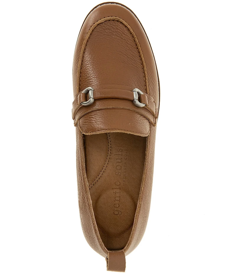 Gentle Souls Eugene Lug Bit Leather Loafers