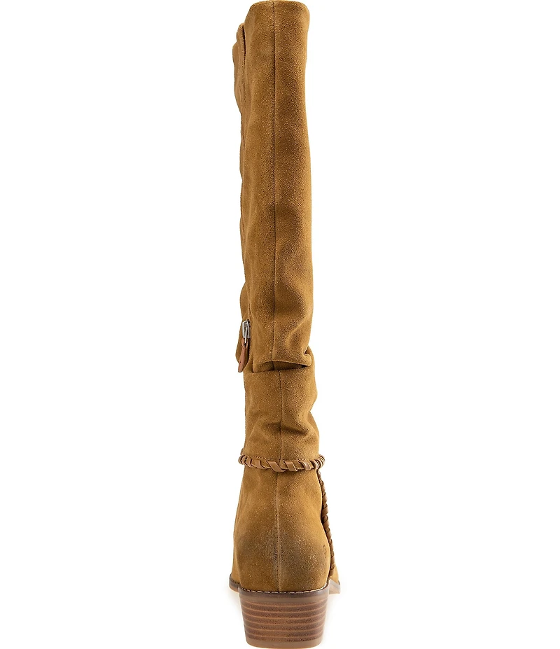 Gentle Souls Fabri Suede Slouch Shaft Tall Boots