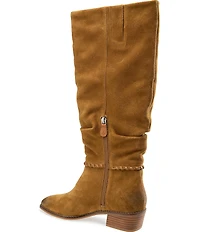 Gentle Souls Fabri Suede Slouch Shaft Tall Boots