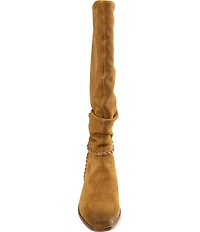 Gentle Souls Fabri Suede Slouch Shaft Tall Boots
