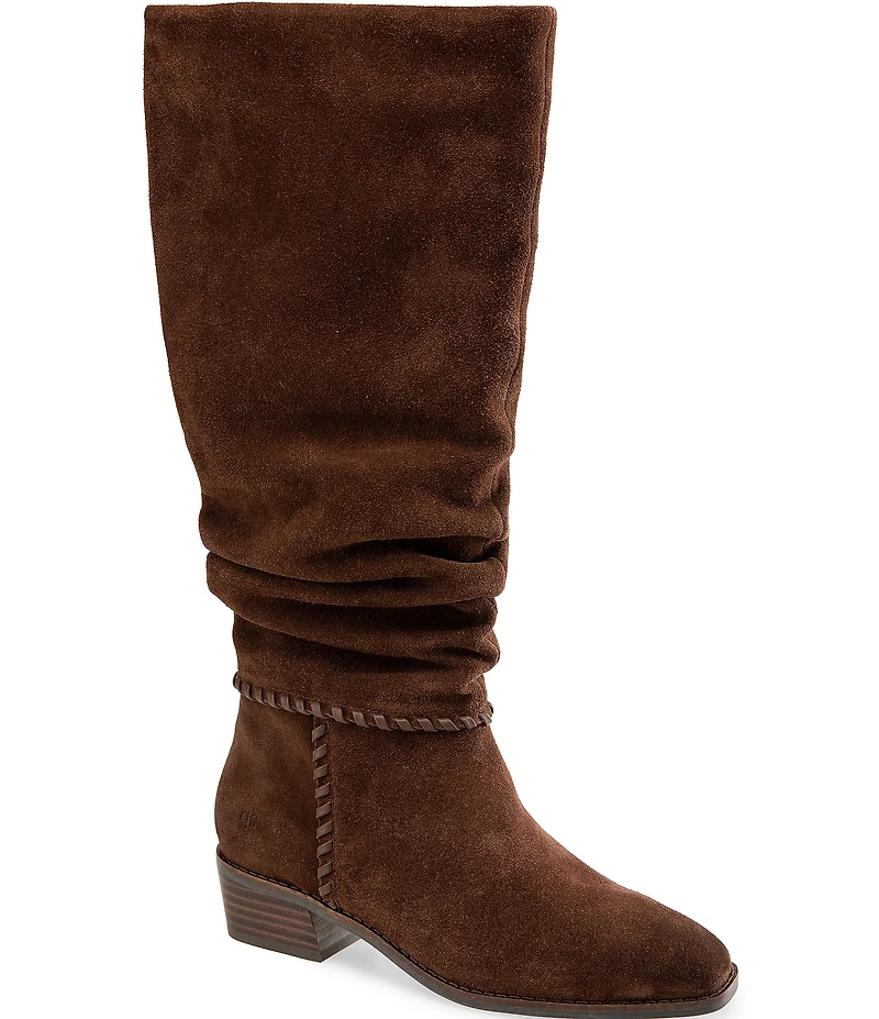 Gentle Souls Fabri Suede Slouch Shaft Tall Boots