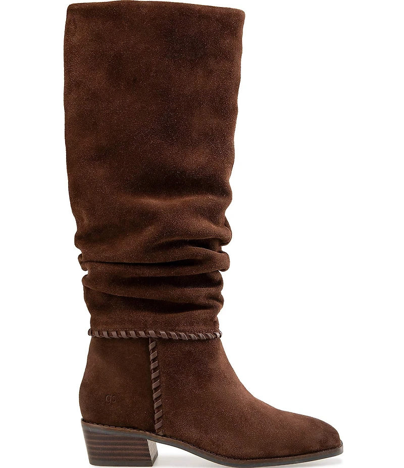 Gentle Souls Fabri Suede Slouch Shaft Tall Boots
