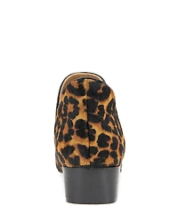 Gentle Souls Fran Leopard Print Calf Hair Booties