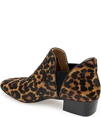 Gentle Souls Fran Leopard Print Calf Hair Booties