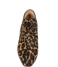 Gentle Souls Fran Leopard Print Calf Hair Booties