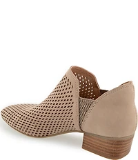 Gentle Souls Fran Perforated Nubuck Suede Shooties