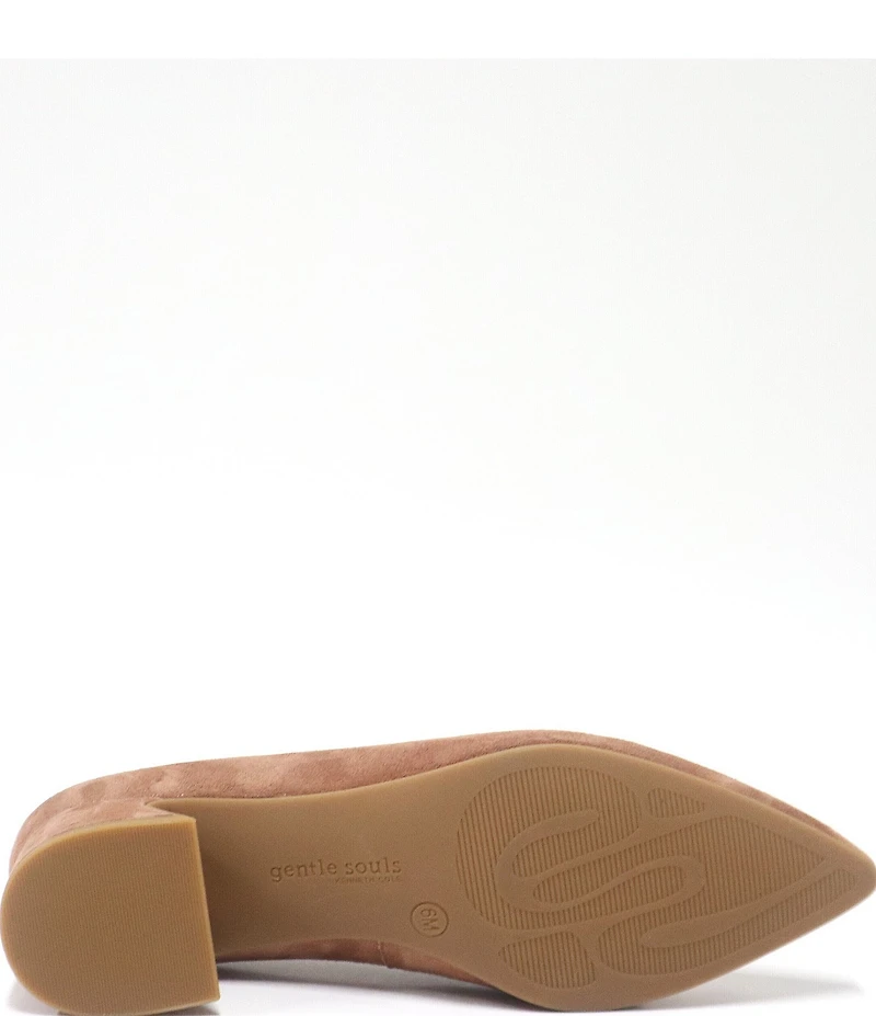 Gentle Souls Galleria Suede High Vamp Pumps