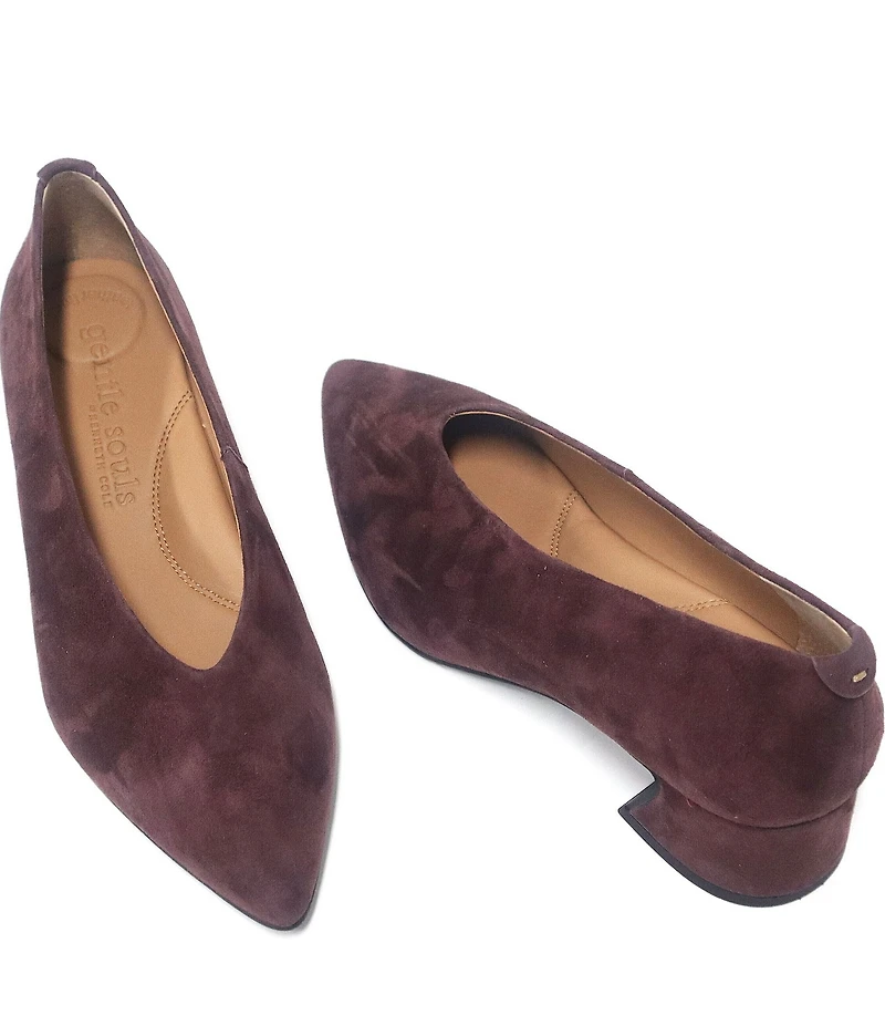 Gentle Souls Galleria Suede High Vamp Pumps
