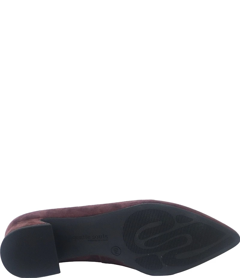 Gentle Souls Galleria Suede High Vamp Pumps